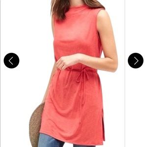 Anthropologie tunic tank coral